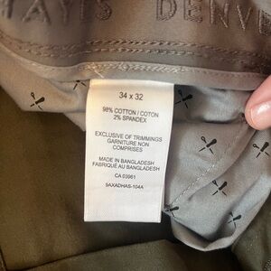 Denver Hayes Olive Athletic Chino Pants